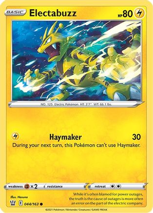 Electabuzz (44) - Battle Styles