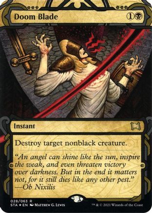 Doom Blade (028) Etched Foil - Strixhaven Mystical Archive