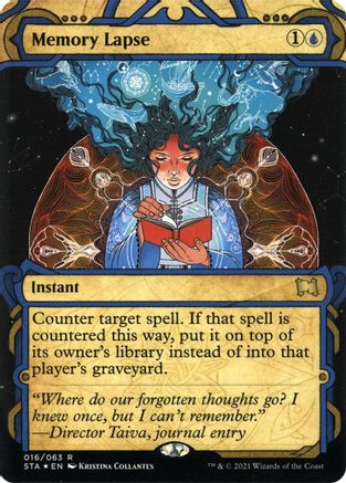 Memory Lapse (016) Etched Foil - Strixhaven Mystical Archive