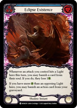 Eclipse Existence (MON218) (Unlimited Edition) Rainbow Foil - Monarch