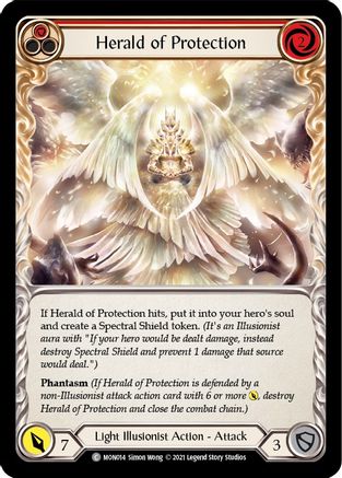 Herald of Protection (Red) (MON014) (Unlimited Edition) - Monarch