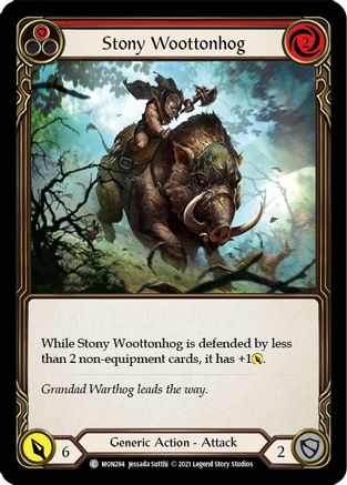 Stony Woottonhog (Red) (MON284) (Unlimited Edition) - Monarch