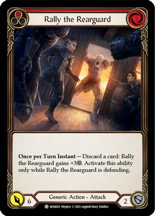 Rally the Rearguard (Red) (MON281) (Unlimited Edition) Rainbow Foil - Monarch