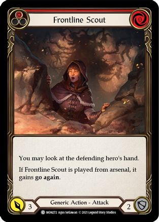 Frontline Scout (Red) (MON272) (Unlimited Edition) Rainbow Foil - Monarch