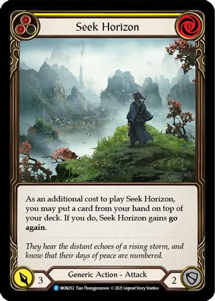 Seek Horizon (Yellow) (MON252) (1st Edition) Rainbow Foil - Monarch