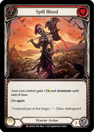 Spill Blood (MON109) (1st Edition) Rainbow Foil - Monarch