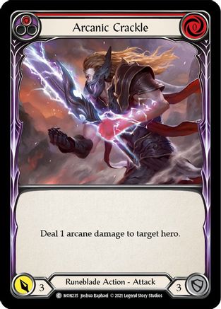 Arcanic Crackle (Red) (MON235) (Unlimited Edition) Rainbow Foil - Monarch