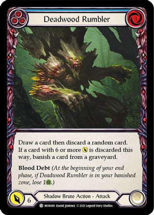 Deadwood Rumbler (Blue) (MON140) (Unlimited Edition) Rainbow Foil - Monarch