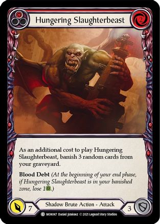 Hungering Slaughterbeast (Red) (MON147) (1st Edition) - Monarch