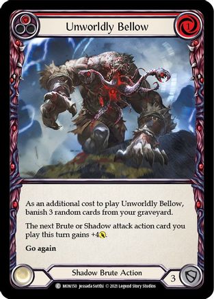 Unworldly Bellow (Red) (MON150) (Unlimited Edition) Rainbow Foil - Monarch