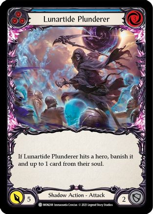 Lunartide Plunderer (Blue) (MON208) (Unlimited Edition) Rainbow Foil - Monarch