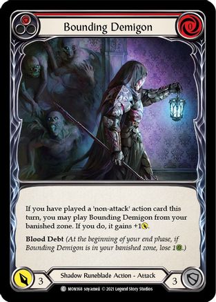 Bounding Demigon (Red) (MON168) 1st Edition - Monarch