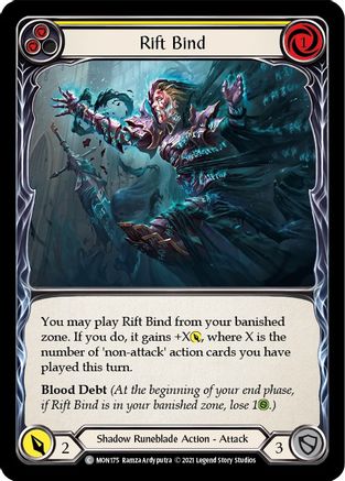 Rift Bind (Yellow) (MON175) (1st Edition) - Monarch