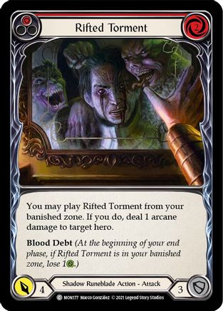 Rifted Torment (Red) (MON177) (Unlimited Edition) Rainbow Foil - Monarch