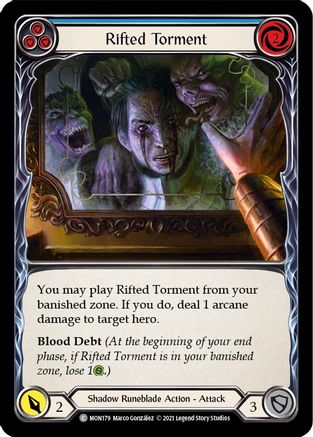 Rifted Torment (Blue) (MON179) (Unlimited Edition) - Monarch
