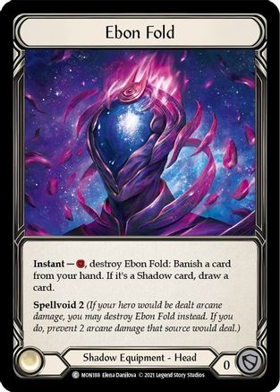 Ebon Fold (MON188) (Unlimited Edition) Rainbow Foil - Monarch