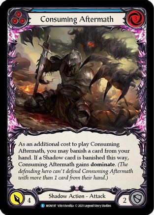 Consuming Aftermath (Blue) (MON197) (Unlimited Edition) Rainbow Foil - Monarch