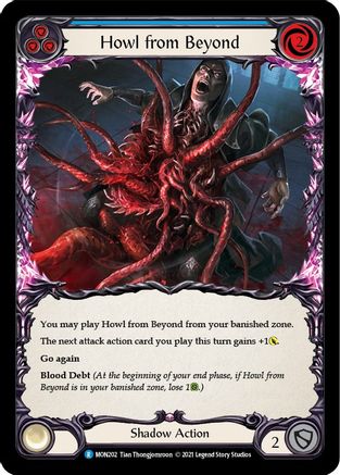 Howl from Beyond (Blue) (MON202) (1st Edition) Rainbow Foil - Monarch