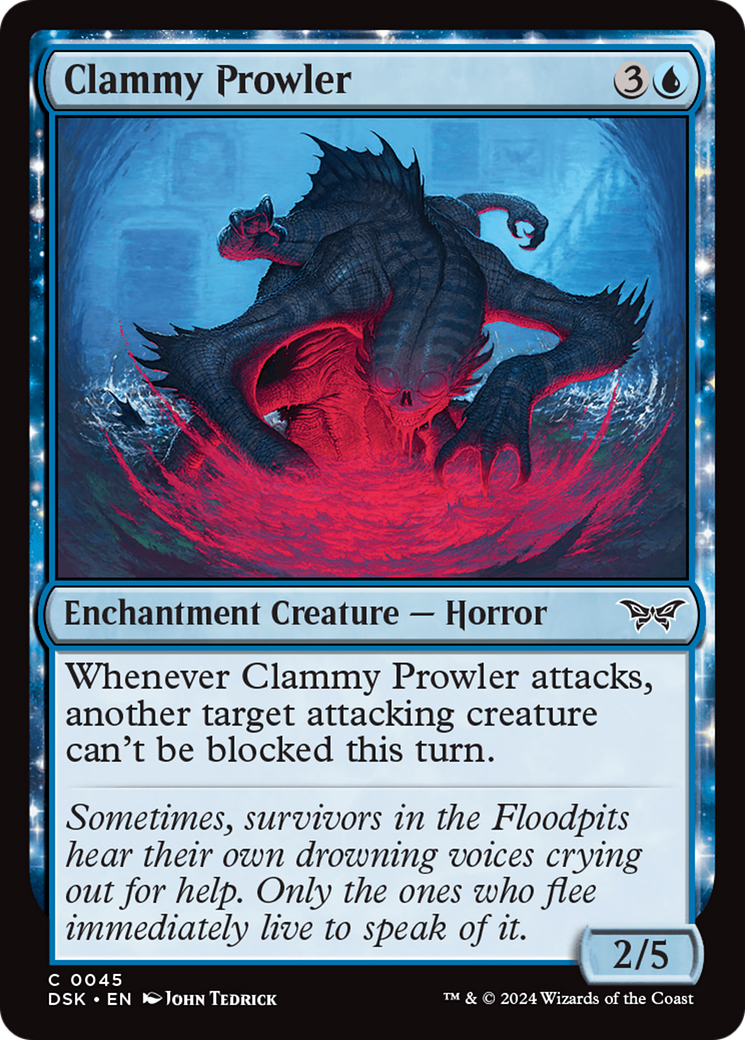Clammy Prowler (045) Foil - Duskmourn: House of Horror