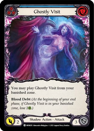 Ghostly Visit (Blue) (MON205) (Unlimited Edition) Rainbow Foil - Monarch