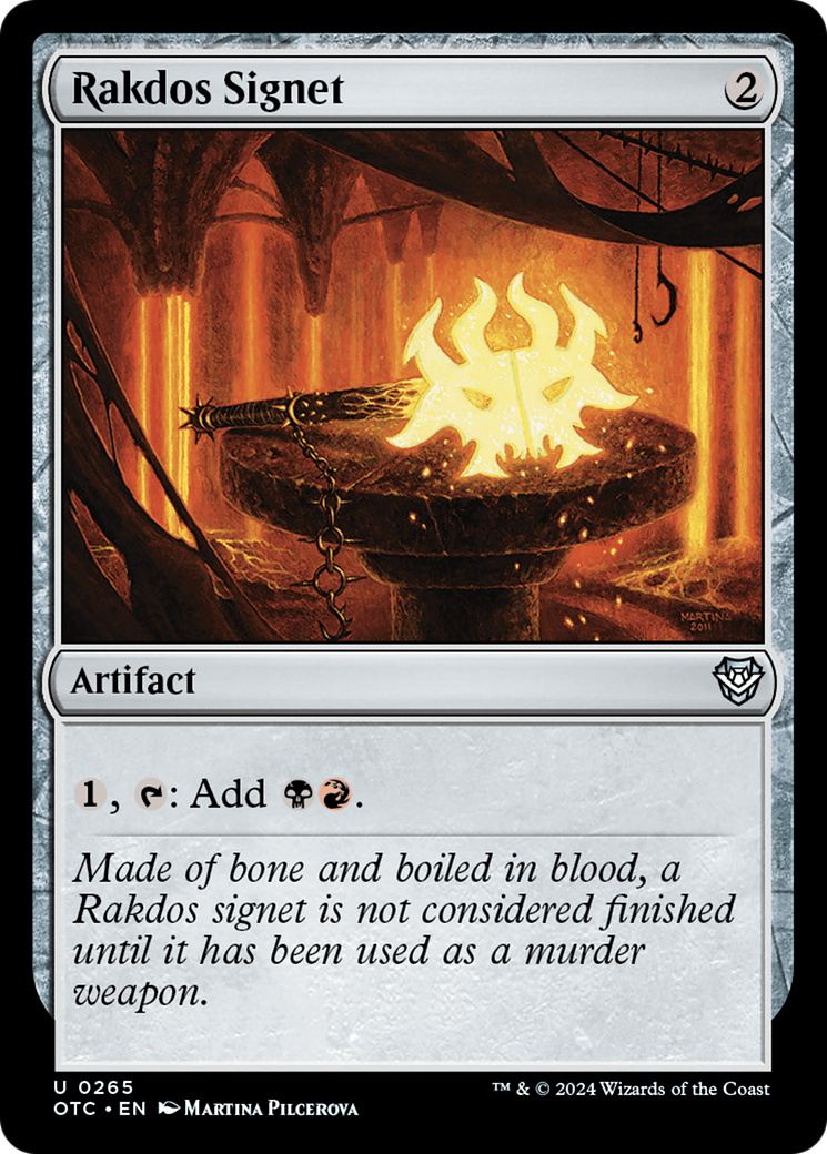 Rakdos Signet (265) - Outlaws of Thunder Junction Commander