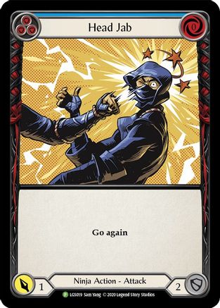 Head Jab (Blue) (LGS019) Rainbow Foil - FaB Promos