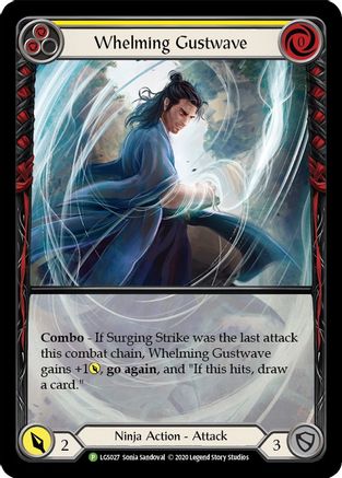 Whelming Gustwave (Yellow) (LGS027) Rainbow Foil - FaB Promos