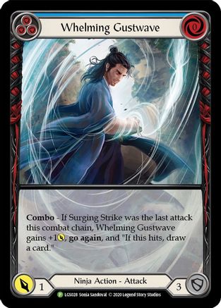 Whelming Gustwave (Blue) (LGS028) Rainbow Foil - FaB Promos