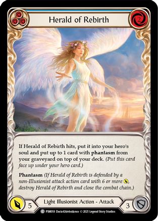 Herald of Rebirth (Blue) (PSM018) - Blitz Deck: Monarch - Prism
