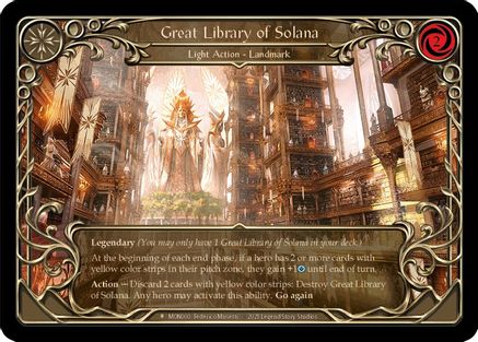 Great Library of Solana (MON000) (Unlimited Edition) Rainbow Foil - Monarch