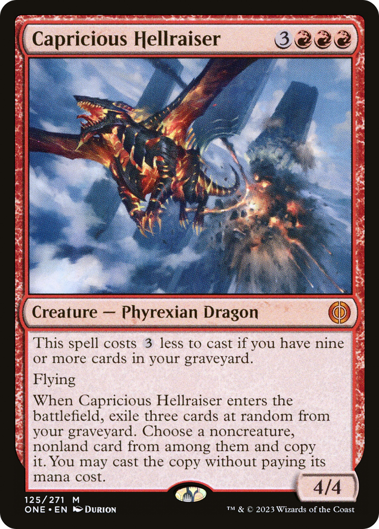 Capricious Hellraiser (125) - Phyrexia: All Will Be One