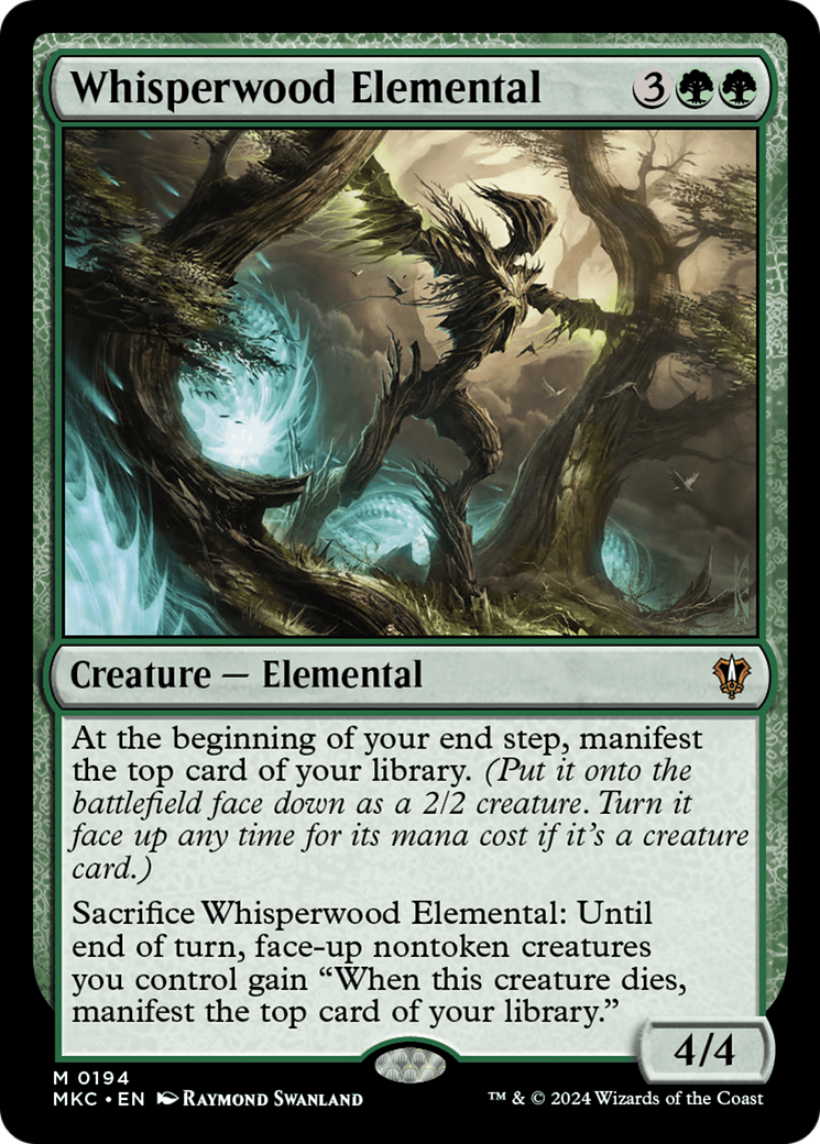 Whisperwood Elemental (194) - Murders at Karlov Manor Commander