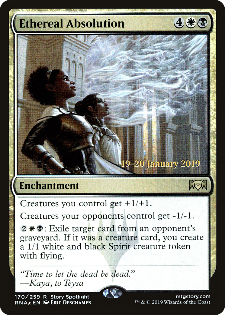 Ethereal Absolution (170s) Foil - Ravnica Allegiance Promos