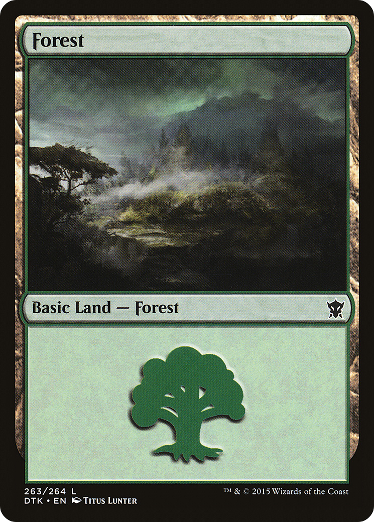 Forest (263) Foil - Dragons of Tarkir