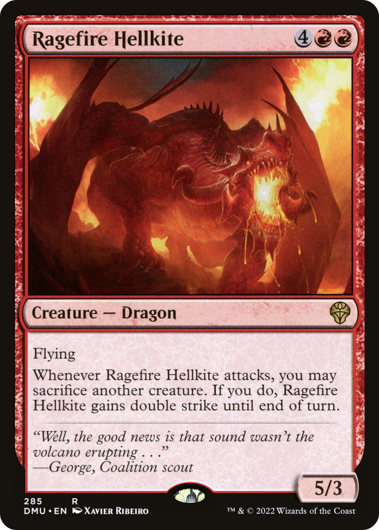 Ragefire Hellkite (285) Foil - Dominaria United