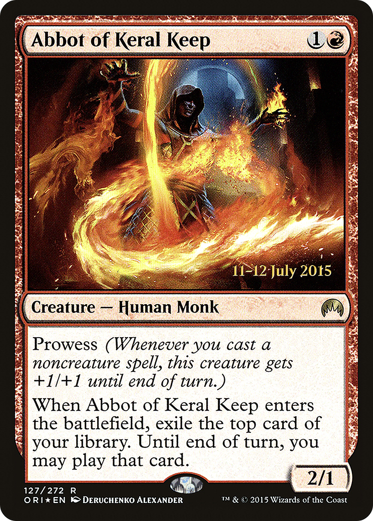 Abbot of Keral Keep (127) Foil - Magic Origins Promos