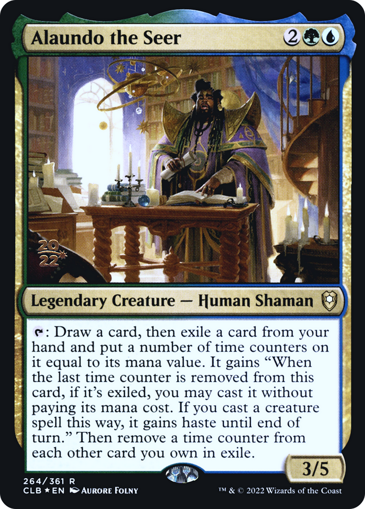 Alaundo the Seer (264s) Foil - Battle for Baldur's Gate Promos