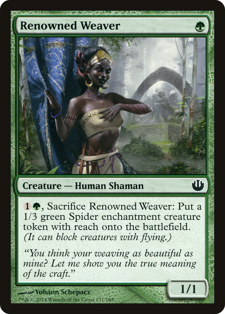 Renowned Weaver (137) Foil - Journey into Nyx