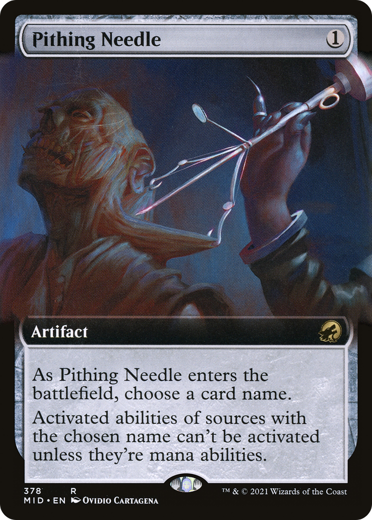 Pithing Needle (Extended Art) (378) Foil - Innistrad: Midnight Hunt