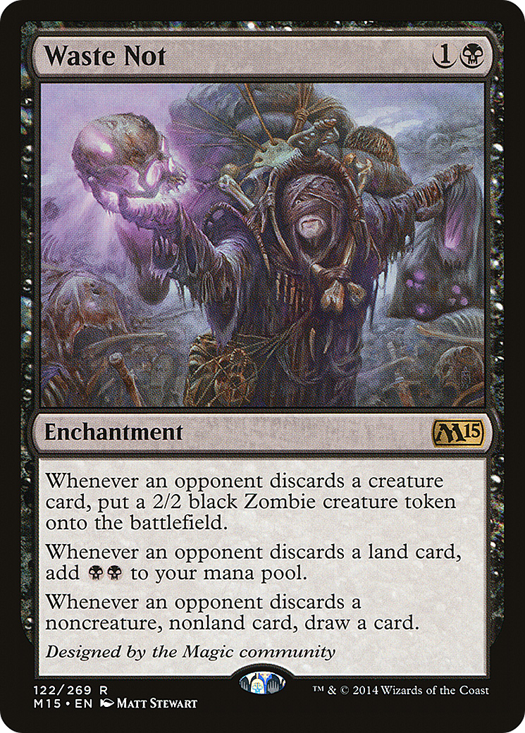 Waste Not (122) Foil - Magic 2015