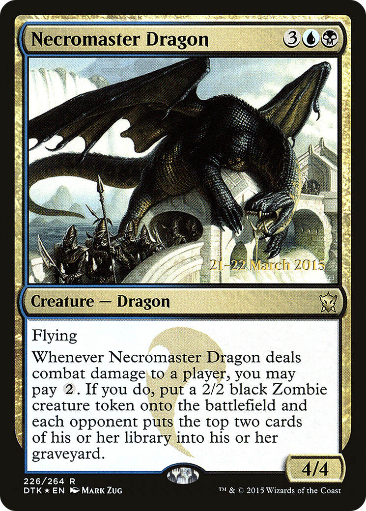 Necromaster Dragon (226s) Foil - Dragons of Tarkir Promos