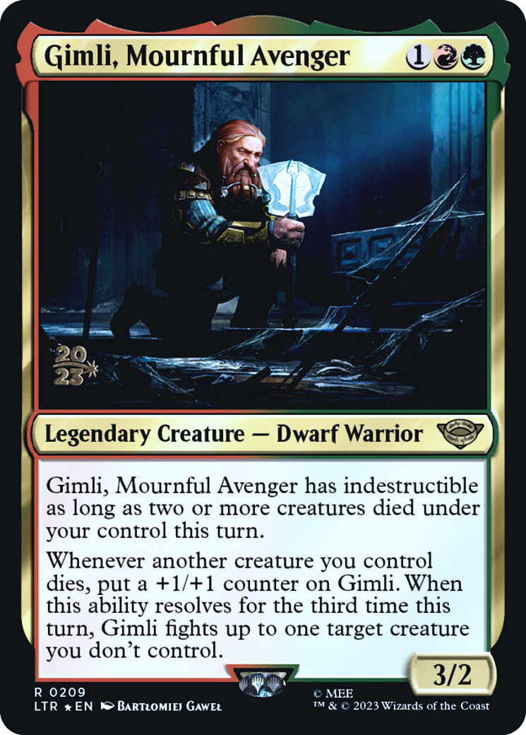 Gimli, Mournful Avenger (209) Foil - Tales of Middle-earth Promos