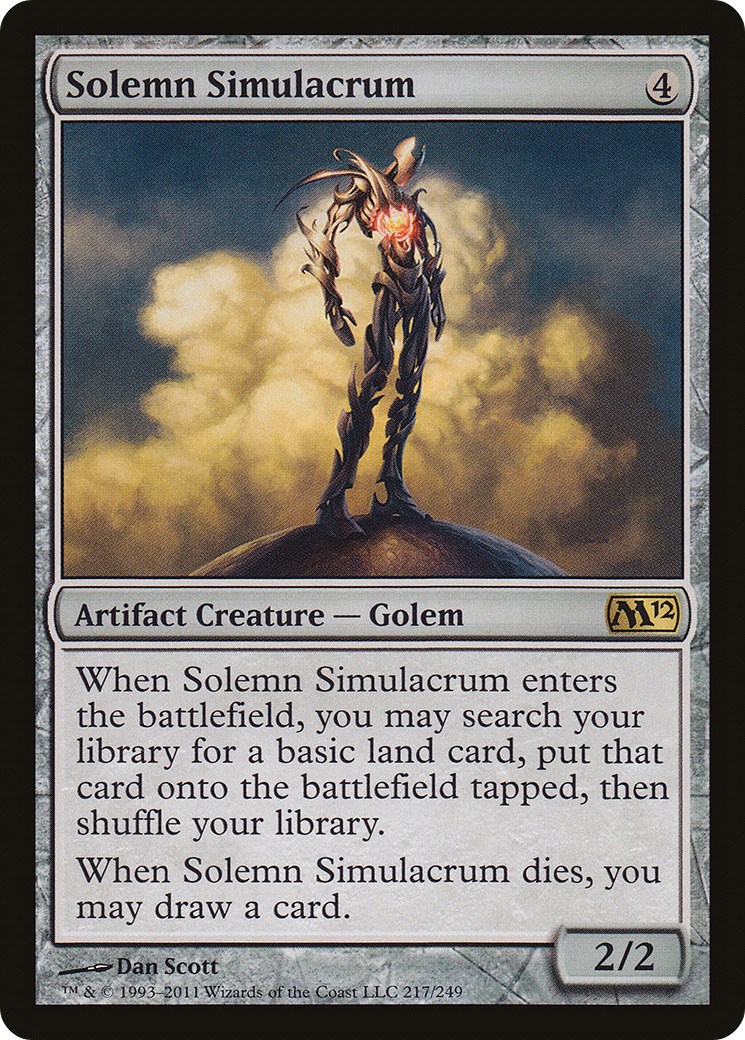 Solemn Simulacrum (217) - Magic 2012