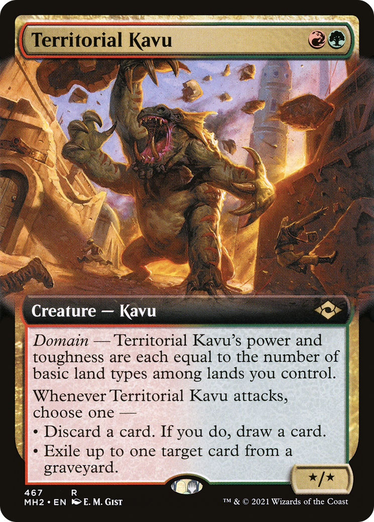 Territorial Kavu (Extended Art) (467) Foil - Modern Horizons 2