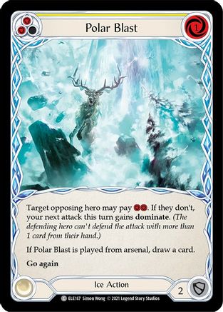 Polar Blast (Yellow) (ELE167) (1st Edition) - Tales of Aria