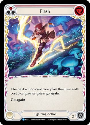 Flash (Red) (ELE177) (1st Edition) Rainbow Foil - Tales of Aria