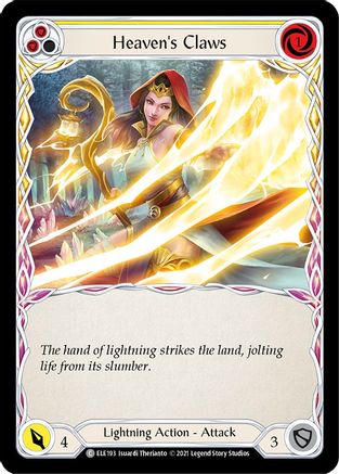 Heaven's Claws (Yellow) (ELE193) (Unlimited Edition) Rainbow Foil - Tales of Aria