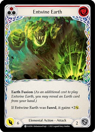 Entwine Earth (Red) (ELE094) (Unlimited Edition) Rainbow Foil - Tales of Aria