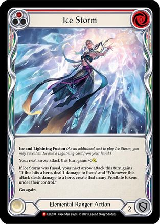 Ice Storm (ELE037) (Unlimited Edition) Rainbow Foil - Tales of Aria