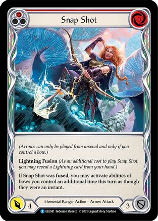 Snap Shot (Red) (ELE041) (1st Edition) Rainbow Foil - Tales of Aria